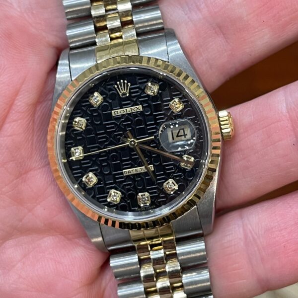 Rolex Datejust 36<br>16233 - Only Paper 2003 - Black Diamond Dial